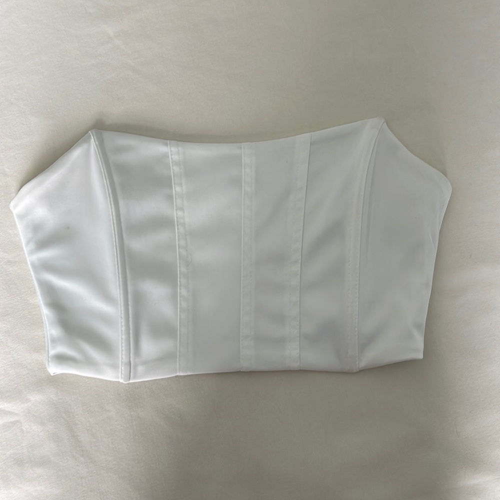 White Shein tube top